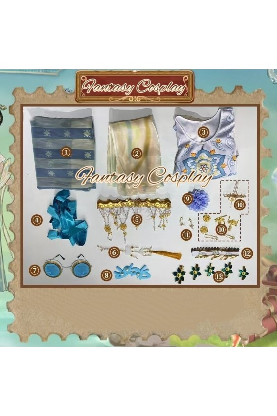 Identity V Doctor Emily Dyer Master Apothecary Hanfu Style Cosplay Costume